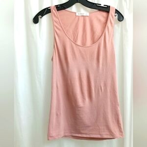 Stradivarius Coral Salmon Muscle Tank Top - Size: M